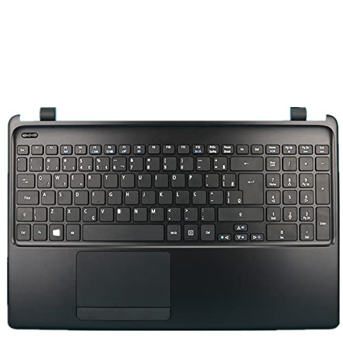 fqparts 汎用 キーボードの縁にハウジング & タッチパッド & キーボード に適合する For ACER For Aspire E5-571 E5-571G E5-571P E5-571PG ブラック 米国英語のレイアウト Aspire E5-571-CKE-XP0802-1