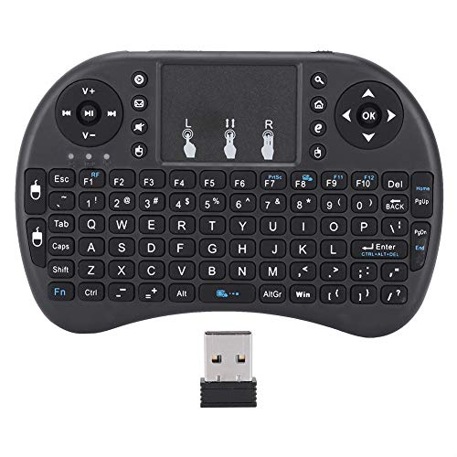 CHJUAN ミニワイヤレスキーボード 2.4 GHz ポータブルキーボード ワイヤレスゲーミングキーボード タッチパッドマウス付き プラグアンドプレイと人間工学 PC Android TV Windows対応 ノートパソコン デスクトップなど タッチパッド対応 73GDS