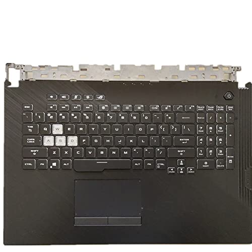 fqparts 汎用 キーボードの縁にハウジング & タッチパッド & キーボード に適合する For ASUS For ROG Strix G17 G712LU G712LV G712LW G712LWS ブラック 米国英語のレイアウト ROG-Strix-G17-G712LU-CKE-XP-1131