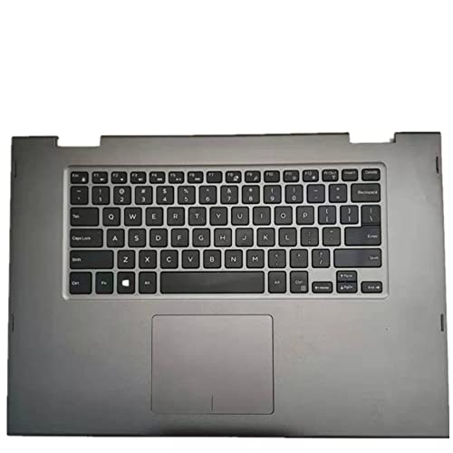 fqparts 汎用 キーボードの縁にハウジング & タッチパッド & キーボード に適合する For DELL Inspiron 15 5568 ブラック 米国英語のレイアウト 15-5568-CKE-XP0630-2