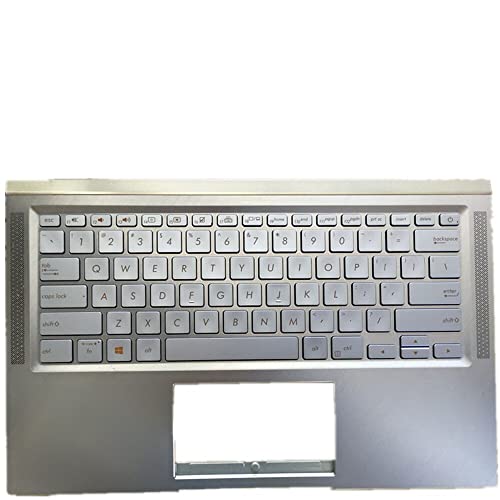 fqparts 汎用 キーボードの縁にハウジング & キーボード に適合する For ASUS For ZenBook 14 UX431FA UX431FL UX431FN シルバー 米国英語のレイアウト XP-1381
