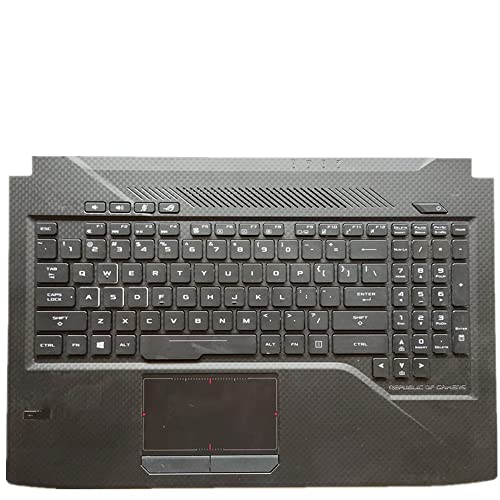 fqparts 汎用 キーボードの縁にハウジング & タッチパッド & キーボード に適合する For ASUS For ROG Strix GL503GE GL503VD GL503VM GL503VS ブラック 米国英語のレイアウト ROG-Strix-GL503GE-CKE-XP-1132