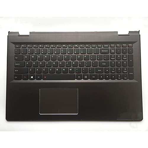 fqparts キーボードの縁にハウジング & タッチパッド & キーボード For Lenovo Edge 2-1580 ブラック 米国英語のレイアウト 2-1580-CKE-HS0812