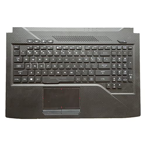 fqparts 汎用 キーボードの縁にハウジング & タッチパッド & キーボード に適合する For ASUS S5 S5VM S5VS S5VT S5VY ブラック 米国英語のレイアウト 小さなエンターキー S5-CKE-HS1457