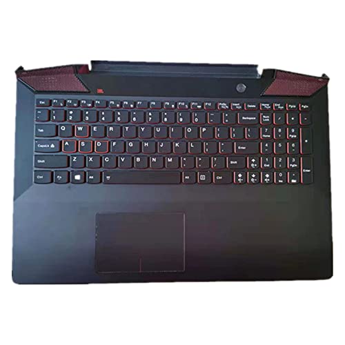 fqparts 汎用 キーボードの縁にハウジング & タッチパッド & キーボード に適合する For Lenovo ideapad Y700-15ISK Y700-15ACZ Color ブラック 米国英語のレイアウト Y700-15-CKE-HS0702