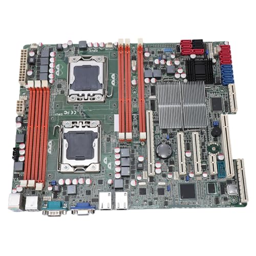 Annadue デュアル LGA1366 DDR3 24G X58 マザーボード、トリプル チャネル DDR3 メモリ、6 SATAII インターフェイス、 プロセッサ用ソフトウェア サポート、IPMI 2.0 プロトコル、リモート電源管理およびリアルタイム モニタリングを搭載 Annadsiuqjhn0rk