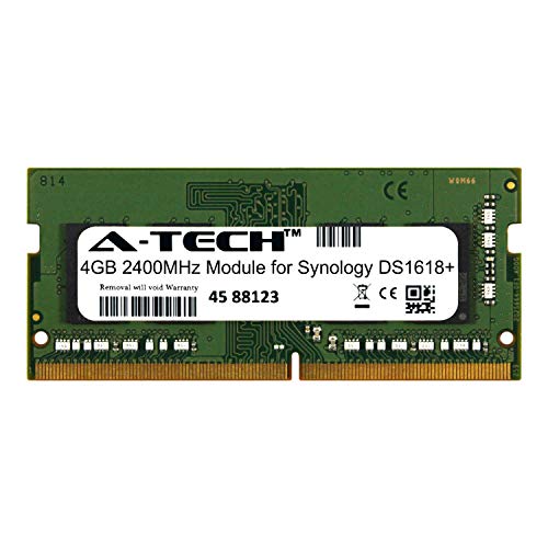 A-Tech 4GB モジュール Synology DS1618+ ノートパソコン & ノートブック用 DDR4 2400Mhz メモリRAM互換 (ATMS362584A25824X1)