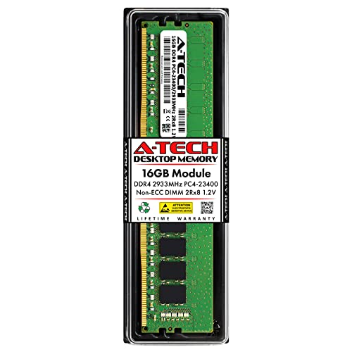 A-Tech 16GB RAM Dell Alienware Aurora R11 ゲーミングデスクトップ用 | DDR4 2933MHz PC4-23400 DIMM 1.2V 288ピン 非ECC UDIMM メモリアップグレード