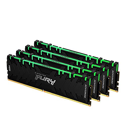 KINGSTON FURY 【中古】【輸入品・未使用】キングストン Kingston FURY デスクトップPC用メモリ DDR4 3200MT/秒 16GB×4枚 Kingston FURY Renegade レネゲード RGB CL16 KF432C16RB1AK4/64
