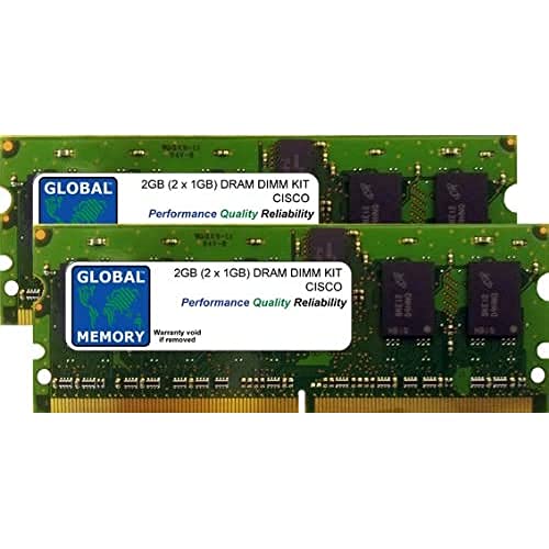 GLOBAL MEMORY 2GB (2 x 1GB) DRAM DIMM メモリ RAMキット シスコ 7600シリーズルーター RSP720-10GE / RSP720-3CXL-10GE (MEM-RSP720-2G)。