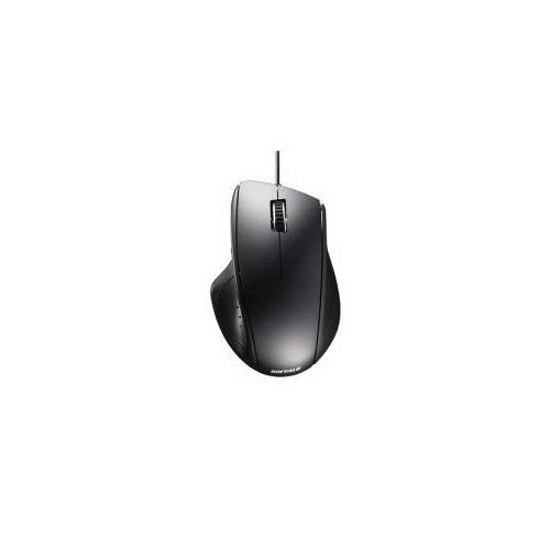 バッファロー 【ポイント20倍】バッファロー（サプライ） 有線レーザー式マウス 静音／5ボタン ブラック BSMLU300BK