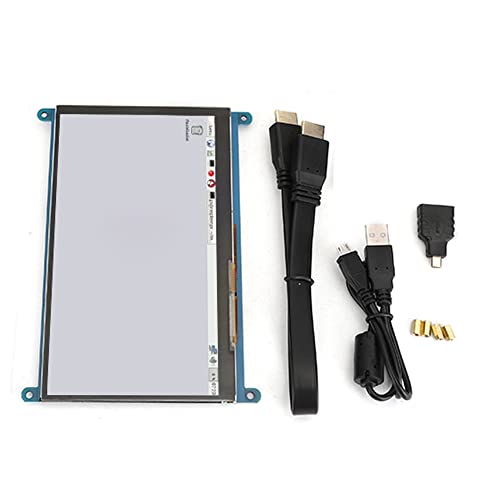 モニター 7インチ 1024x600 HD 静電容量式タッチ LCD ディスプレイ、HDMI モニター用、4B/3B/3B と互換性あり、BB ブラック、Win7/8/10、多目的使用、プラグアンドプレイ Ylwxzenithkvgfui7623