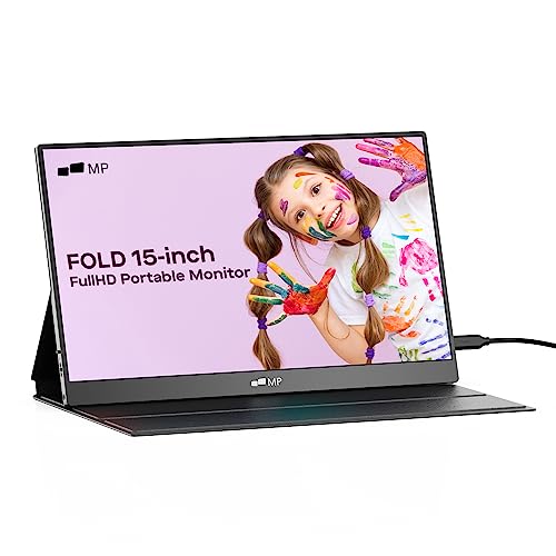 meinno モバイルピクセル ポータブルモニター 15.6インチ Duex Float ポータブルスタックモニター、フルHD IPSタッチスクリーンUSB C/HDMIノートパソコンスクリーンエクステンダー… 101-1011P01