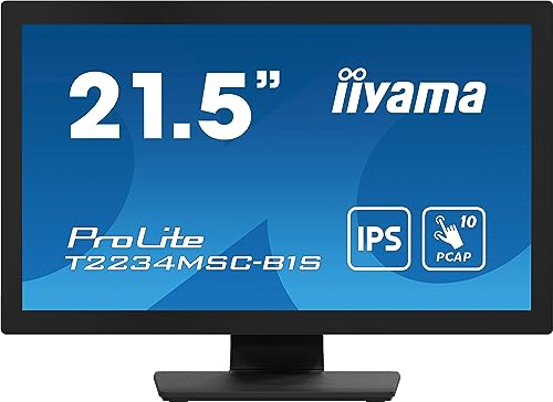 iiyama タッチパネル液晶ディスプレイ 21.5型 T2234MSC-B1S