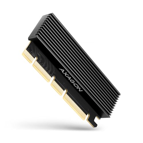 AXAGON PCEM2-XS PCI-E 3.0 16x - M.2 SSD NVMe 80mm SSD - ロープロファイル