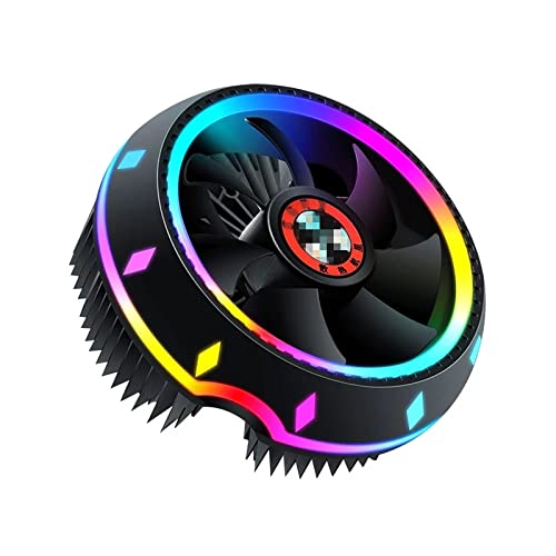 XiaomeiHan CPUクーラー オールインワン CPUエアコン UFOベアリングを用いた設備5色照明プッシュ構成 初心者にも安心