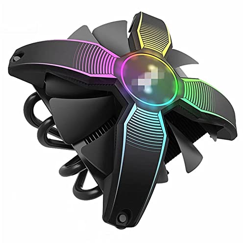 XiaomeiHan CPUクーラー CPUクーラーラジエーターヒートシンクサイレント120mm 4ピン RGB PC.コンピュータケースファン 初心者にも安心