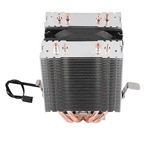 Yosoo CPUファンクーラー 50000寿命 ダクトシステム CPUクーラー 2200RPM U字型純銅パイプ 自作pc 友達 初心者