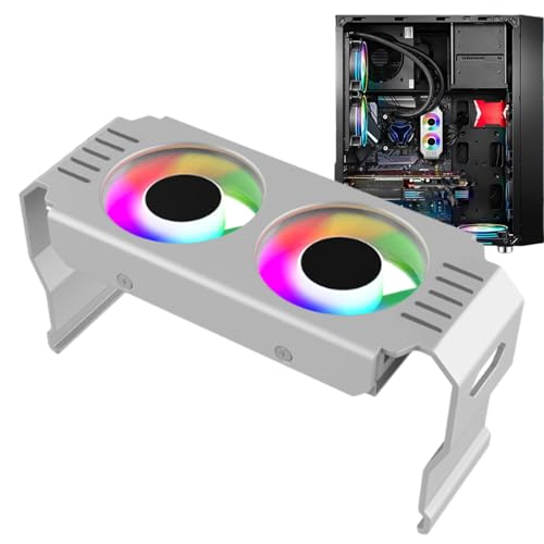 Evnbhgyu ARGB CPUクーラー,静音 デュアル 120mm ファン ラジエーター 小型 | 調整可能 ARGB ライト PC クーラー | 屋内 コンピューター 家庭用 熱対策 ゲームルーム向け QNDUKJXYRPG7IDL7O
