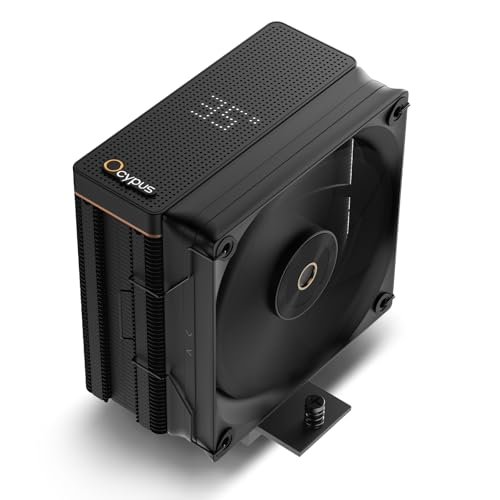 Ocypus Iota A40 BK CPUクーラー 高性能ファン 4本の銅製ヒートパイプ付き 1つ 120mm FDB PWM 静音ファン搭載 空冷クーラー am4 am5 冷却 CPU cooler エアクーラー am4 TDP 220W Air Iota A40 BK