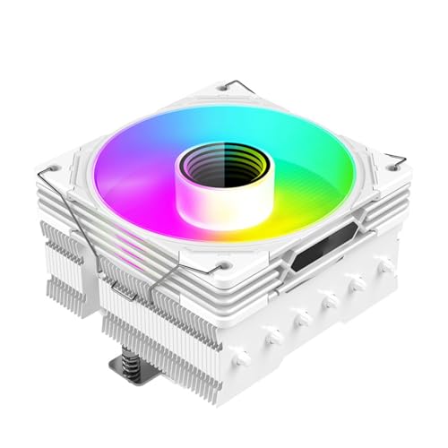 オンジャク CPU クーラー ARGB 空冷ファン CPU クーラー 6 銅ヒートパイプ空気ヒートシンクタワーラジエーターデスクトップ PC ケースコンピュータ
