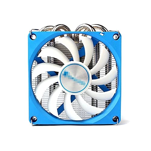 ZhaoGangLi CPUクーラー CPU冷却ファン超薄型ミュート CPUクーラー4ヒートパイプラジエーター 修理 交換 DIY仕組み 初心者にも安心 (色 : 青, Size : One size)