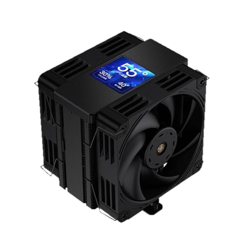 Wsikafxn ikafxn 1700/1851 AM5ソケット用ゲーミングPC向け2.5インチIPS LCDスクリーンCPUクーラー、7本のヒートパイプ付きエアクーリングラジエーター