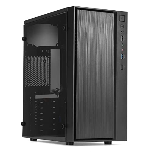 XiaomeiHan ミドルタワー M-ATX/ミニITXゲーミング RGB冷却ファンUSBオーディオインターフェイスライトバー 強冷却 ミドルタワー