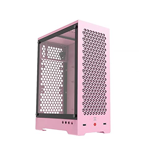 Hydrobreak ZZAW C1 Micro ATX 、MATX/ITXコンピュータ 、ATX PSU 240水冷対応ミッドタワー 、強化ガラス側面付き