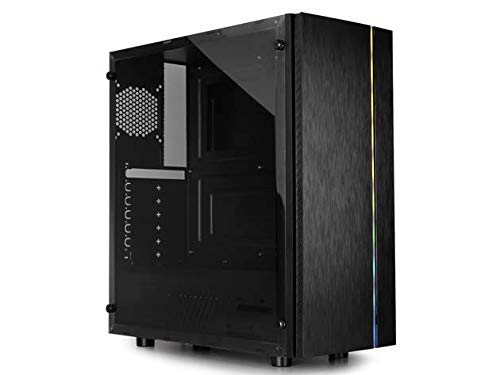 Raidmax Blazar ATX ミッドタワー PC ゲーミング つや消しフロントパネルARGB LEDストリップ付き X910FAB