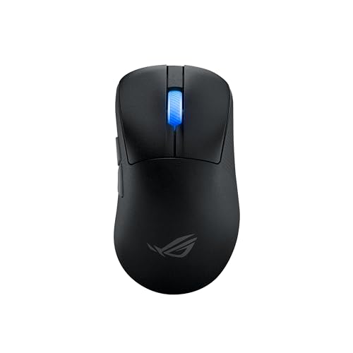 ASUS 【Amazon.co.jp限定】ASUS ゲーミングマウス ROG Keris II Ace / 54g軽量設計 / ワイヤレス / 最大8000Hz ポーリングレート/左右非対称エルゴノミクス形状 / 42K DPI オプティカルセンサー / 107時間のバッテリー持続 / 1億回のクリック寿命 / 保証2年 / 黒/国内正規代理店品