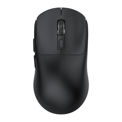 OMIREVANA 【OMIREVANA】ゲーミングマウス ワイヤレス 超軽量50g 2000Hz 12000dpi 三模接続 Bluetooth/2.4G/有線 プロゲーマー向け FPS eスポーツ 対称型 マクロ機能付き 付属ドングル収納 Type-C充電 Windows&Mac対応 (黒)