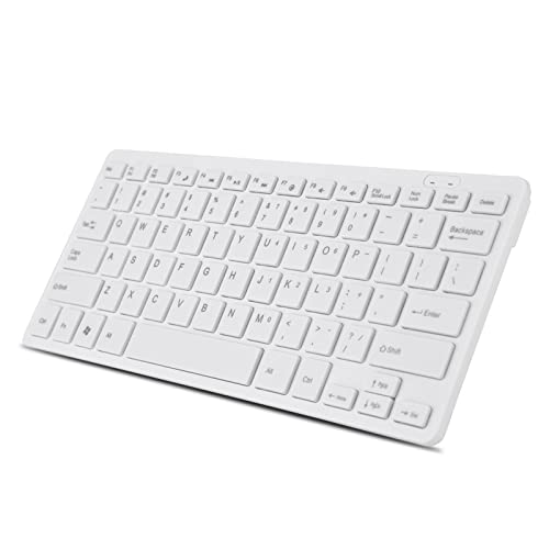 JICHENJIAN デスクトップ コンピュータ ラップトップ PC 専門 付属品用 78 キー 超薄いミニ USB 有線キーボード (白) CJP13-241024