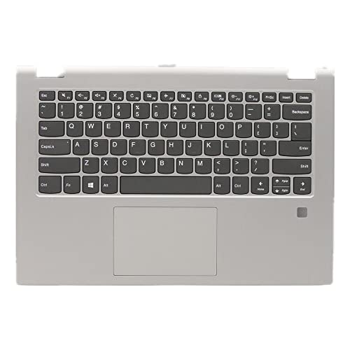 fqparts 汎用 キーボードの縁にハウジング & タッチパッド & キーボード に適合する For Lenovo ideapad C340-14APL C340-14IML C340-14IWL Color シルバー 米国英語のレイアウト C340-14-CKE-HS0629-1