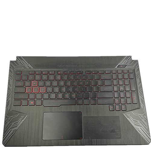 fqparts 汎用 キーボードの縁にハウジング & タッチパッド & キーボード に適合する For ASUS For TUF FX504GD FX504GE FX504GM ブラック 米国英語のレイアウト TUF-FX504GD-CKE-XP-1178