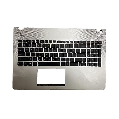 fqparts 汎用 キーボードの縁にハウジング & キーボード に適合する For ASUS N46JV-1A N46JV-1B N46VB N46VJ N46VM N46VZ シルバー 米国英語のレイアウト XP-1070