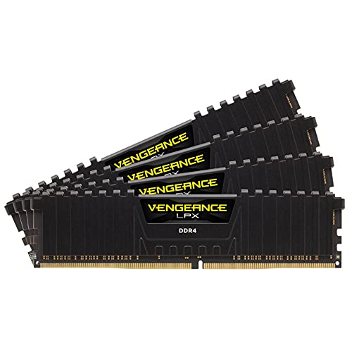 Kingston コルセア CMK64GX4M4D3600C18 DDR4 3600MHz 16GBx4 DIMM Unbuffered 18-22-22-42 XMP 2.0 Vengeance LPX Black 1.35V