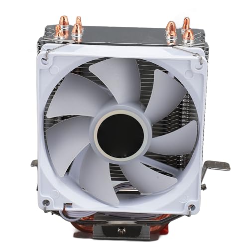 AINEX CPU エアクーラー、12VDC 48CFM 22dB 2000RPM 3.5インチ 4 ヒートパイプ 3ピン カラフルな照明、 775 1150 1151 1155 1156 1200 FM1 AM2用 VBESTLIFEgsfaoi2bhg