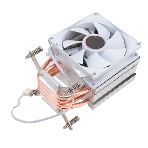 Zerodis CPUクーリングファン 静音性 3.54in 4ヒートパイプ 2000RPM 油圧ベアリング CPUエアクーラー 2011マザーボード用 バックプレート付き Zerod06foz13wcd