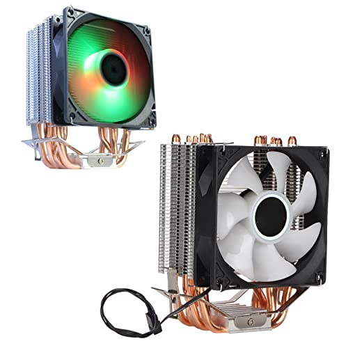 Acogedor LGA775用のCPUエアクーラー、6パイプを備えたRGB CPUクーラー、38 CFM、Core2Duo、Celeronp、Pentium4、Pentiumd、LGA 1155 1156 1366 2011、Core I3 I5 I7、AM2 AM3 (デュアルファン) Ac26nsgztyrp-12