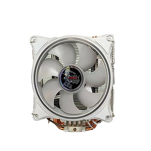 AnonShinsen RGB CPUクーラーPWMファンLGA 775/1156用の4PCS銅管を備えたカラフルなRGBラジエーター