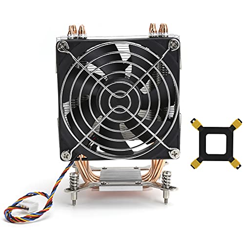 Yosoo CPUクーラー、LGA2011用ヒートシンク9cm冷却ファン1366 1150 1151 1155 1156コンピューター用品、4本の熱銅管を使用、高速熱放散 Yosoo8g2bhi4mxo1511