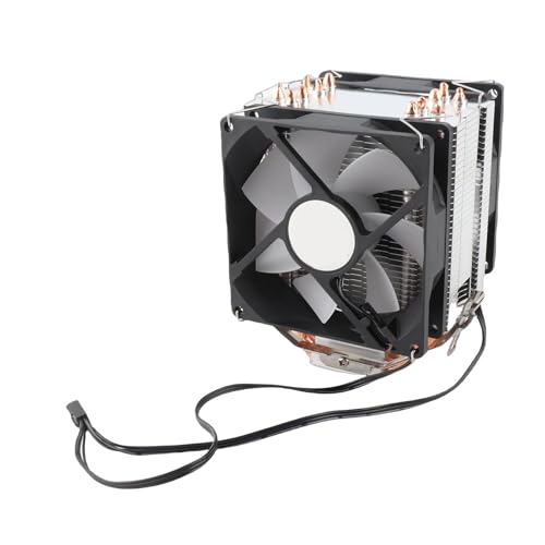 Cryfokt RGB CPU クーラー直接接触サイレントファンノイズ 20 DB インテル LGA 1155/1156/1366/20 用、CPU 液体クーラー Core I3/i5/i7 用、プラグアンドプレイ (デュアルファン) Cr9g8ac473nu-12