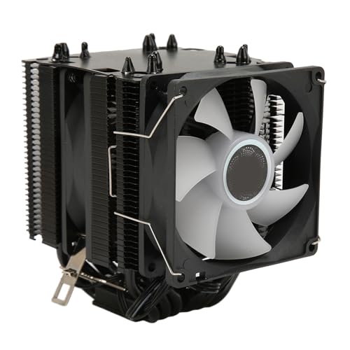 Vbestlife 6本のヒートパイプと48CFM ARGB冷却ファンを備えたデュアルタワーCPUエアクーラー、 LGA 1150 1151 1155 1200 1700用、 FM1、AM2、AM2+、AM3、3、AM4、AM5と互換性あり VBESTLIFEtzkqemab5n