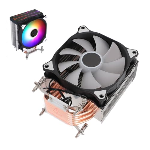 Cuifati 4.72インチ交換用ヒートシンク冷却ファン、2011年マザーボードバージョンB用、3ピン12VDC 1500RPM油圧ベアリングカラフルライトCPUエアクーラー、ヒートパイプ6本付き Cuifati45itprvo27