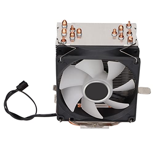 Cryfokt RGB CPU クーラー直接接触サイレントファンノイズ 20 DB インテル LGA 1155/1156/1366/20 用、CPU 液体クーラー Core I3/i5/i7 用、プラグアンドプレイ (シングルファン) Cr9g8ac473nu-11