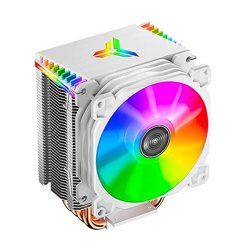 Thermaltake YIWENG ラジエーター、CR-1400 CPU ラジエーターコンピュータタワー CPU クーラー PWM 4Pin ファン 4 ヒートパイプ 5V ARGB タワー CPU 冷却ファン AHC10110W-JPCJC