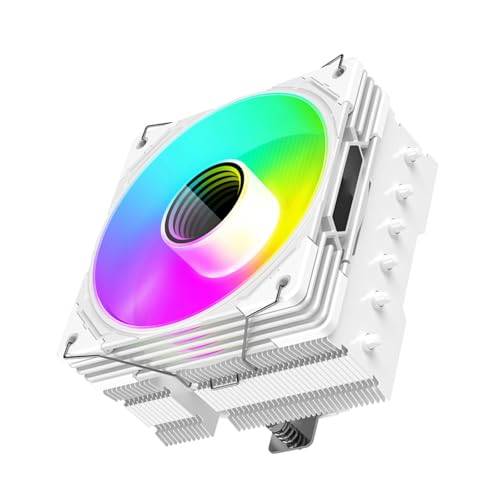 STLANGS CPU クーラー ARGB 冷却ファン 6 銅製ヒートパイプ CPU ラジエーター ベアリング 120mm ファン 2000PRM 72CFM ARGB 照明同期