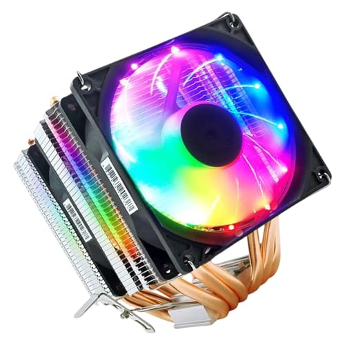 Wilgure Universals CPU クーラー ダブルタワー冷却システム 6 銅管 PWM Smartests ファン Rgbs ライト 取り付け簡単プロセッサー 銅製ヒートパイプ CPU クーラー