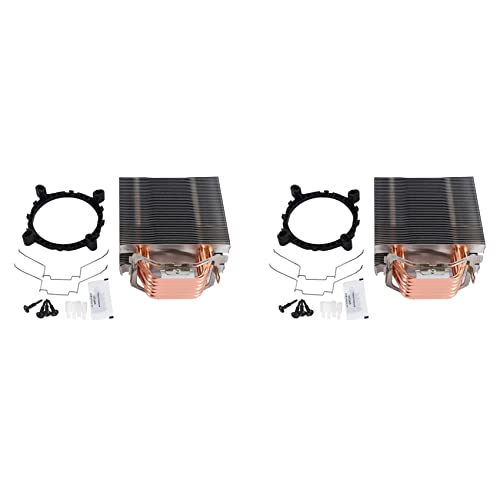 Wiseflexwia 2X ファンレスCPUクーラー12cmファン6銅製ヒートパイプファンレス冷却ラジエーター LGA 1150/1151/1155/1156/775 用
